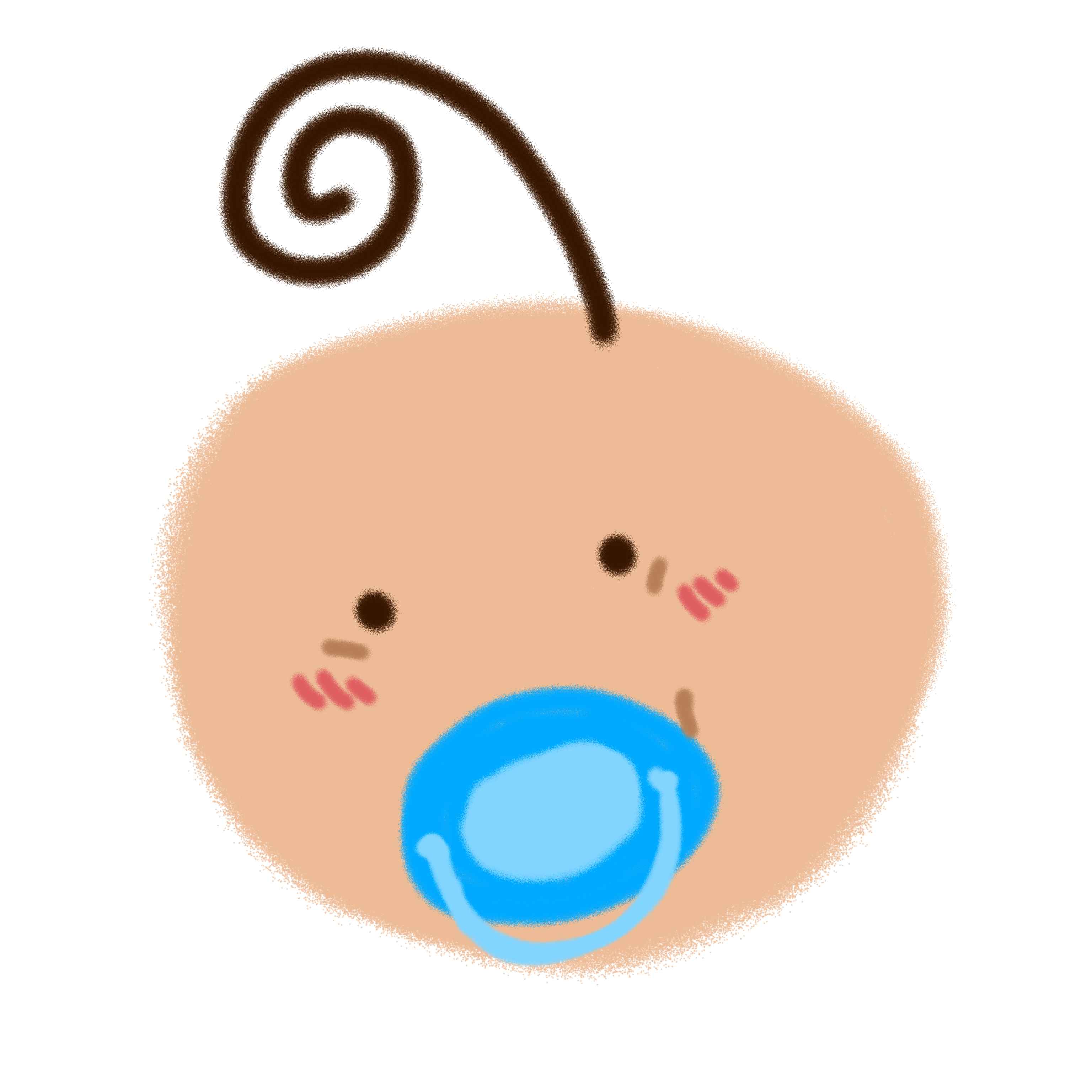 This is what the baby-like creature drawing looks like on its own.