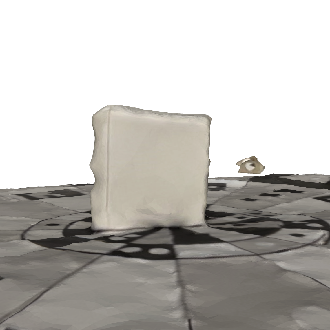 This is a side view of the charger head scan that I took. Most of the metal prongs are missing, this confused me because I scanned something metal before this and it came out fine. I'm assuming the issue was that it was not bright enough and the prong were too thin to detect.