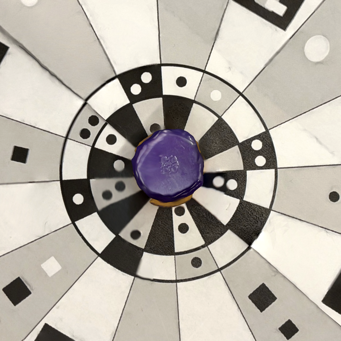 This is a top view of the lip balm scan that I took. The top of the lid actually came out looking decent with a minimal amount of warping, too bad the rest of it looked like a crush soda can.